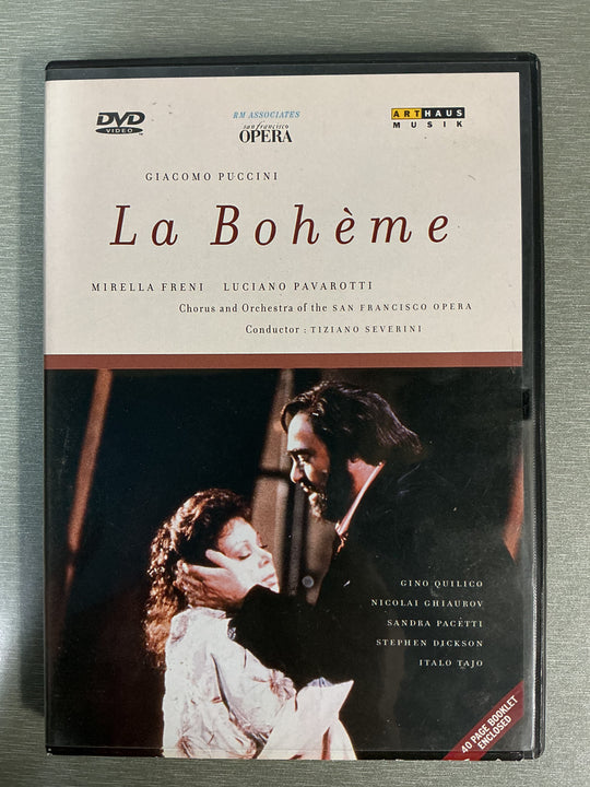 Giacomo Puccini: La Bohème (1988). DVD.