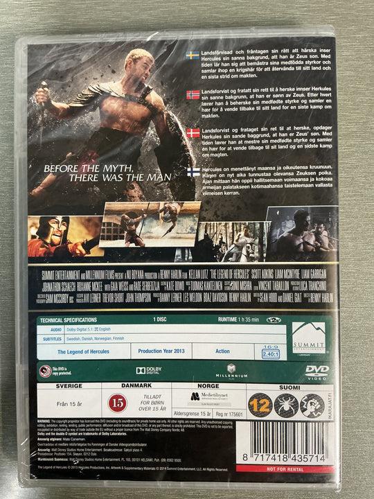 The Legend of Hercules (2014). DVD.