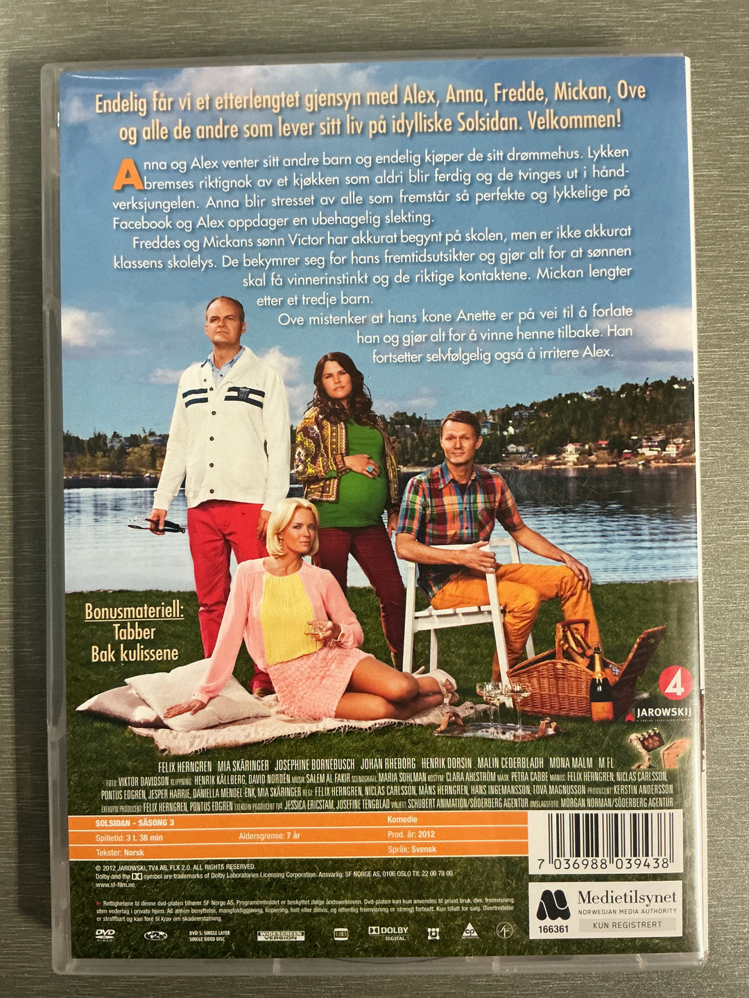 Solsidan: Sesong 3. DVD.