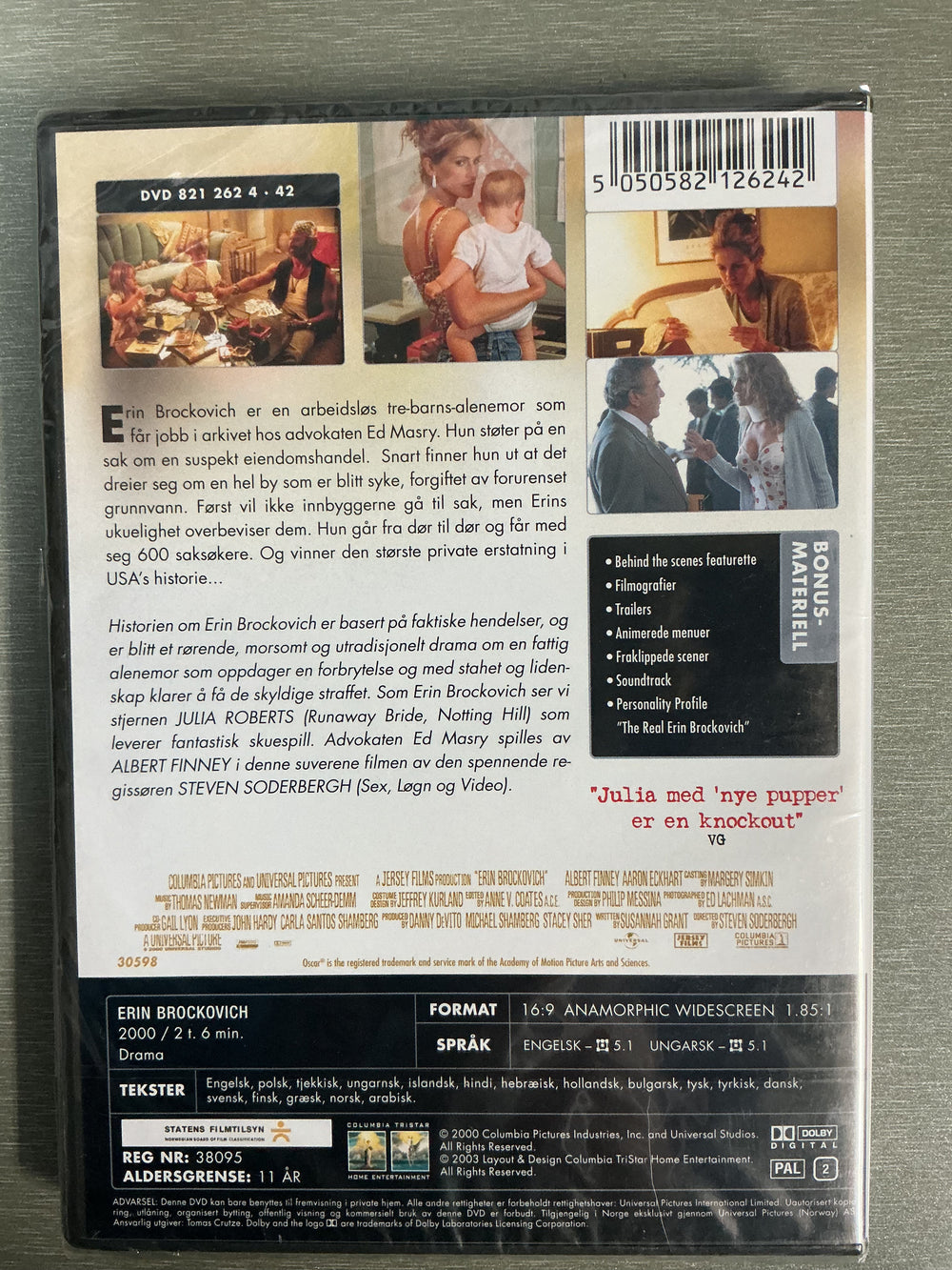 Erin Brockovich (2000). DVD.