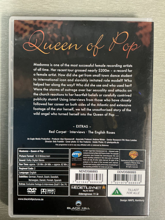 Madonna: Queen of Pop (2001). DVD.