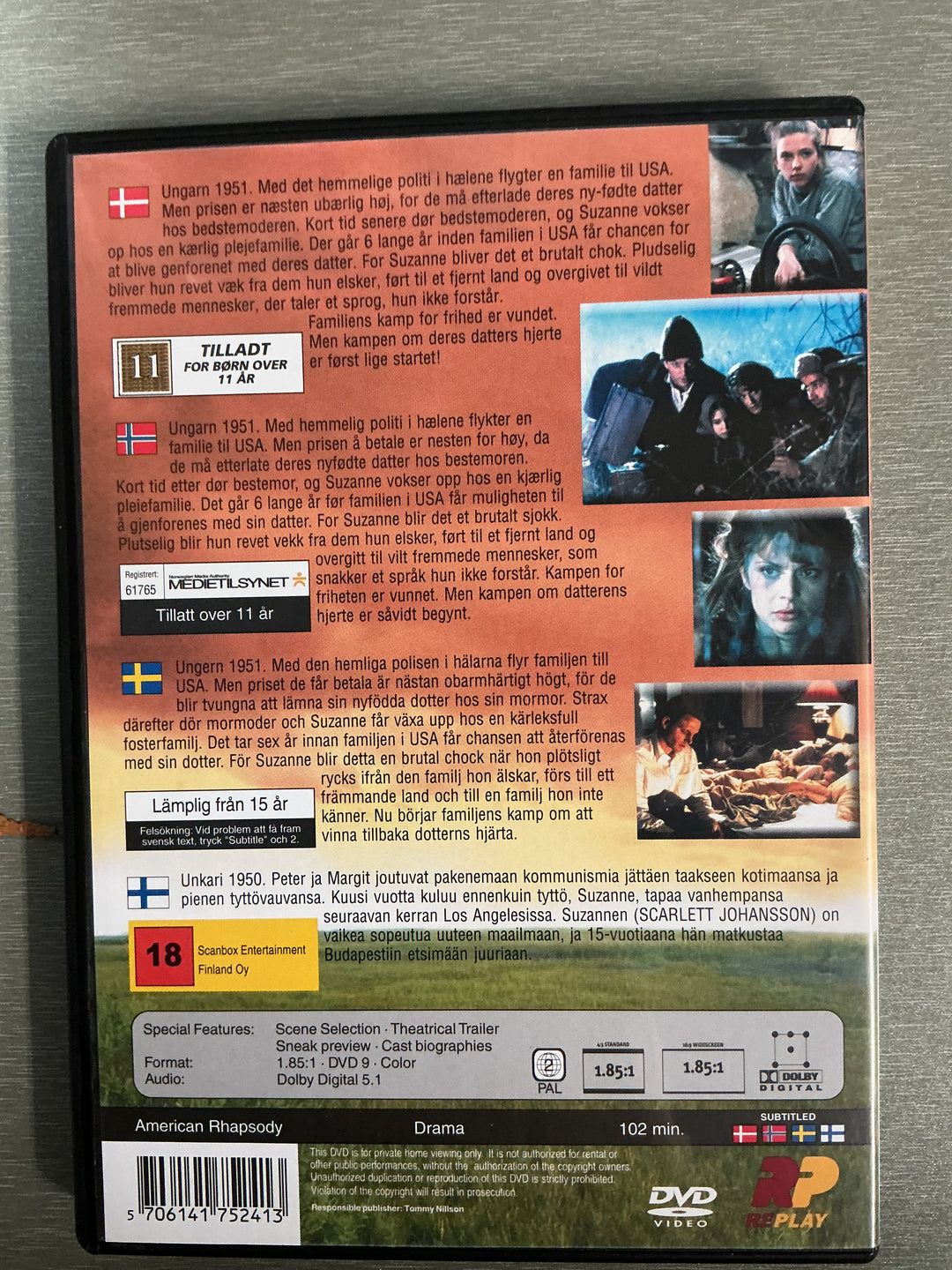American Rhapsody (2001). DVD.