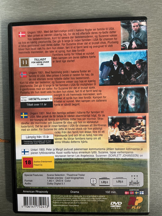 American Rhapsody (2001). DVD.
