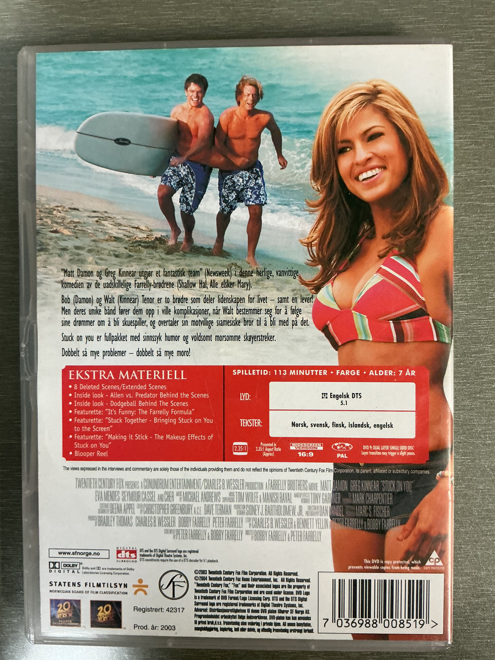 Stuck on You (2003). DVD.