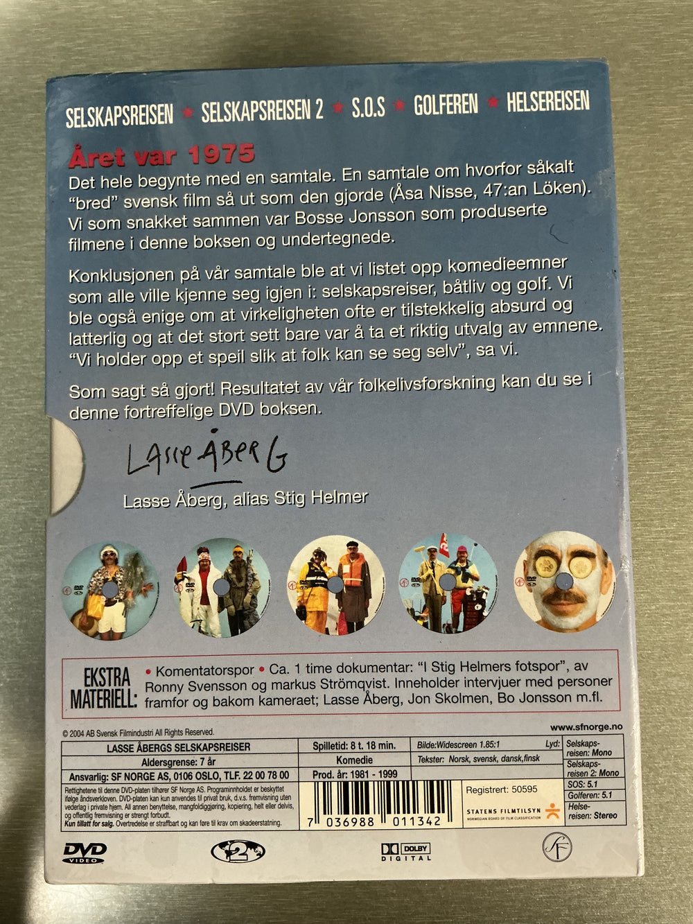 Lasse Åbergs Selskapsreiser. DVD.