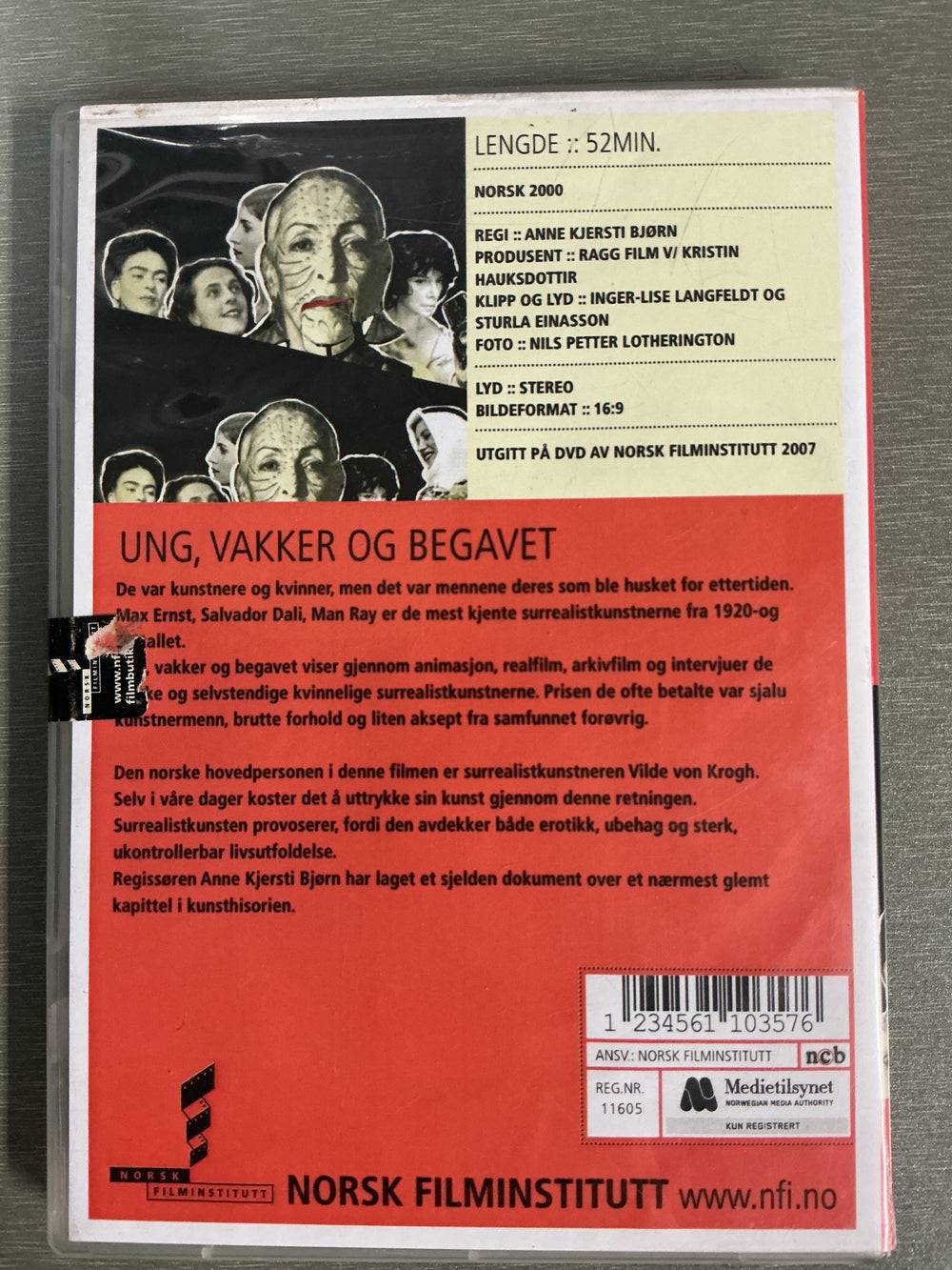Ung, vakker og begavet. DVD.