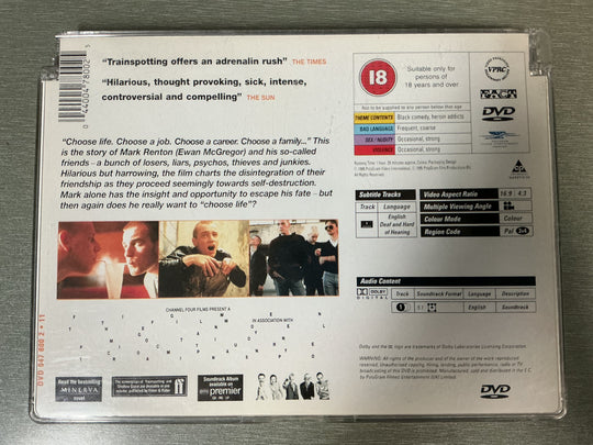 Trainspotting (1996). DVD.