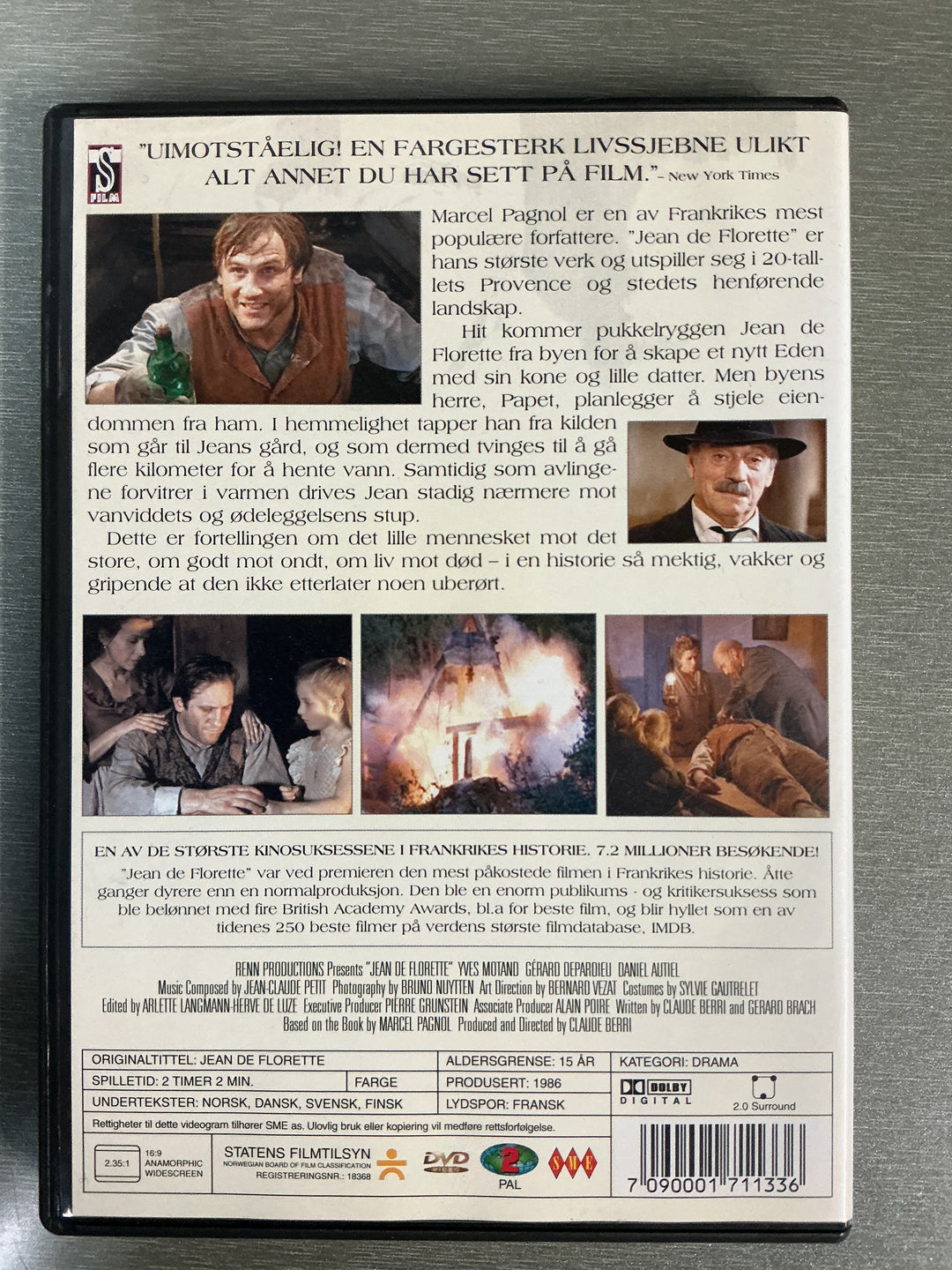 Jean de Florette. 1986. DVD.