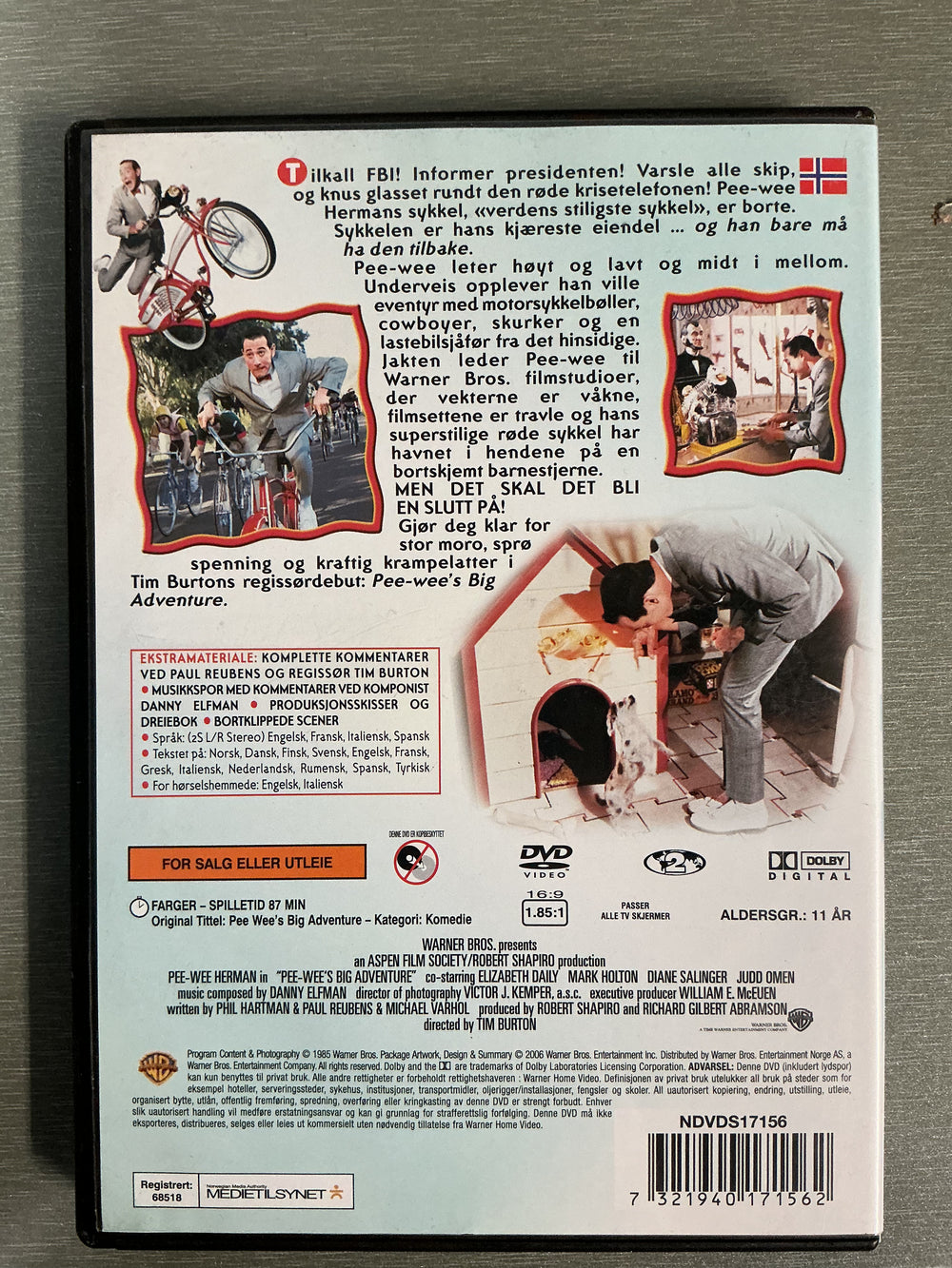 Pee-wee’s Big Adventure. 1985. DVD.