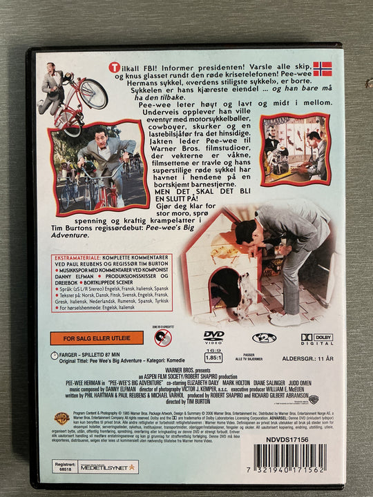 Pee-wee’s Big Adventure. 1985. DVD.