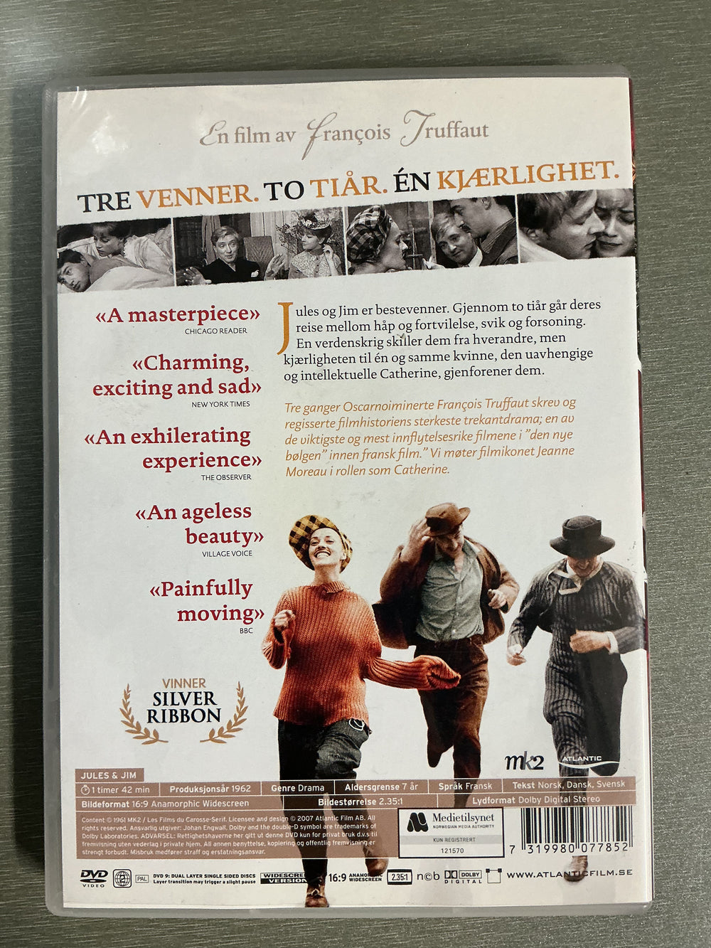 Jules og Jim. 1962. DVD.