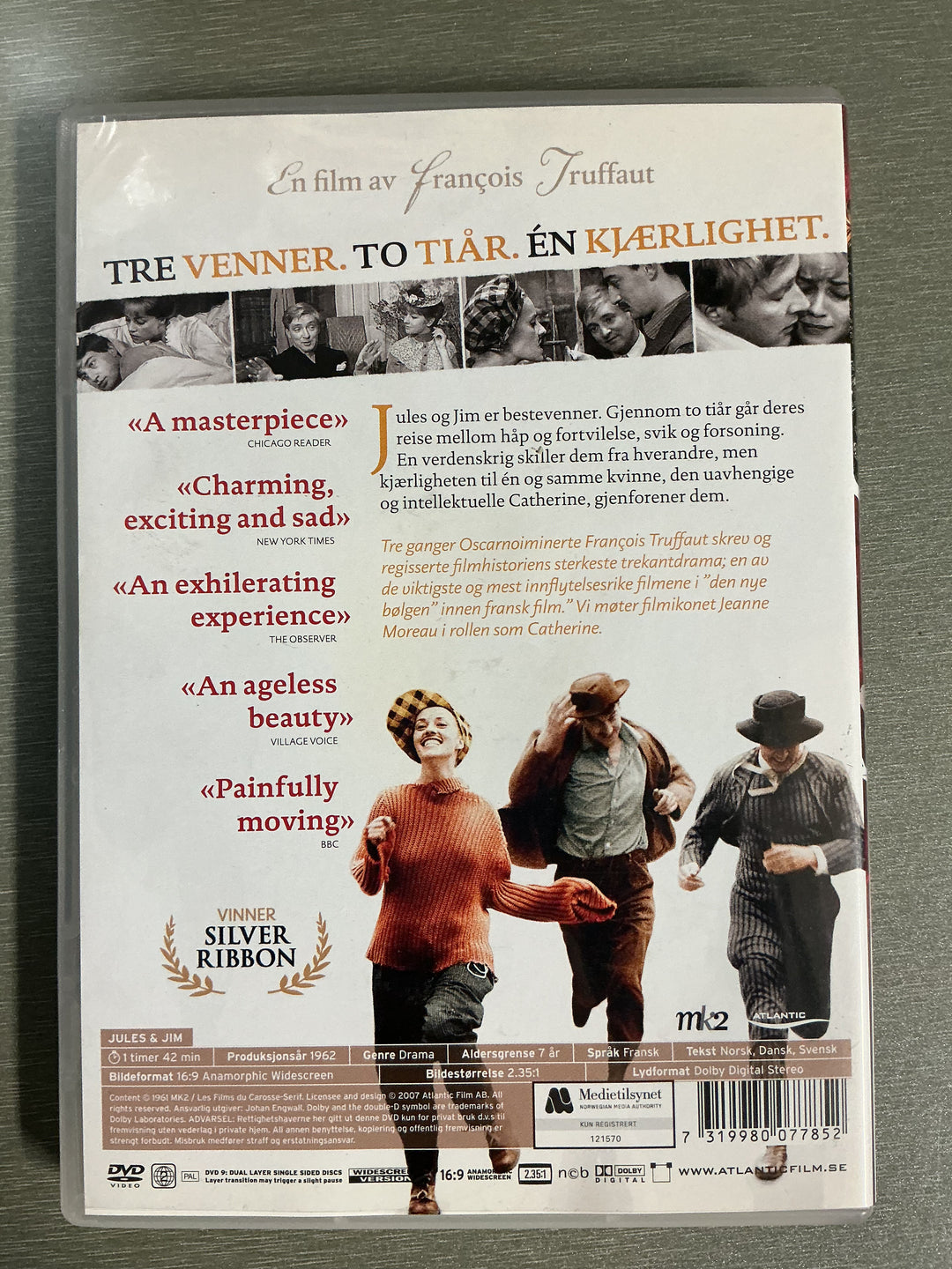Jules og Jim. 1962. DVD.