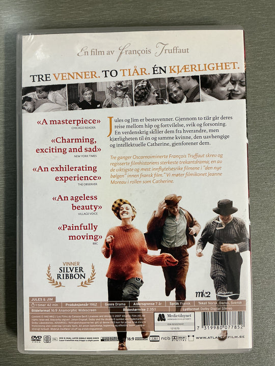 Jules og Jim. 1962. DVD.