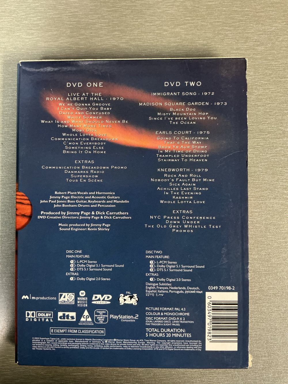 Led Zeppelin DVD. 2003. DVD.