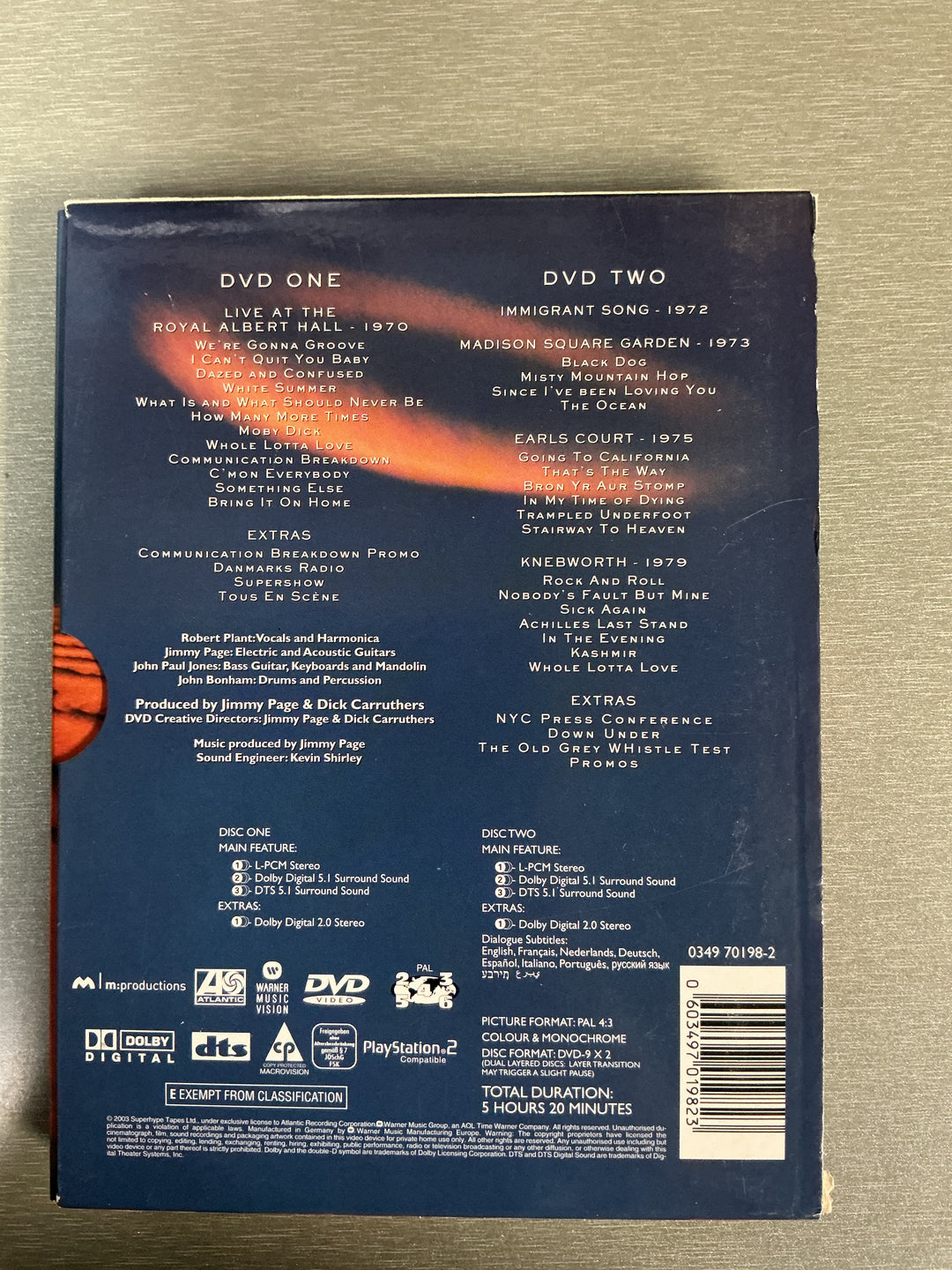 Led Zeppelin DVD. 2003. DVD.