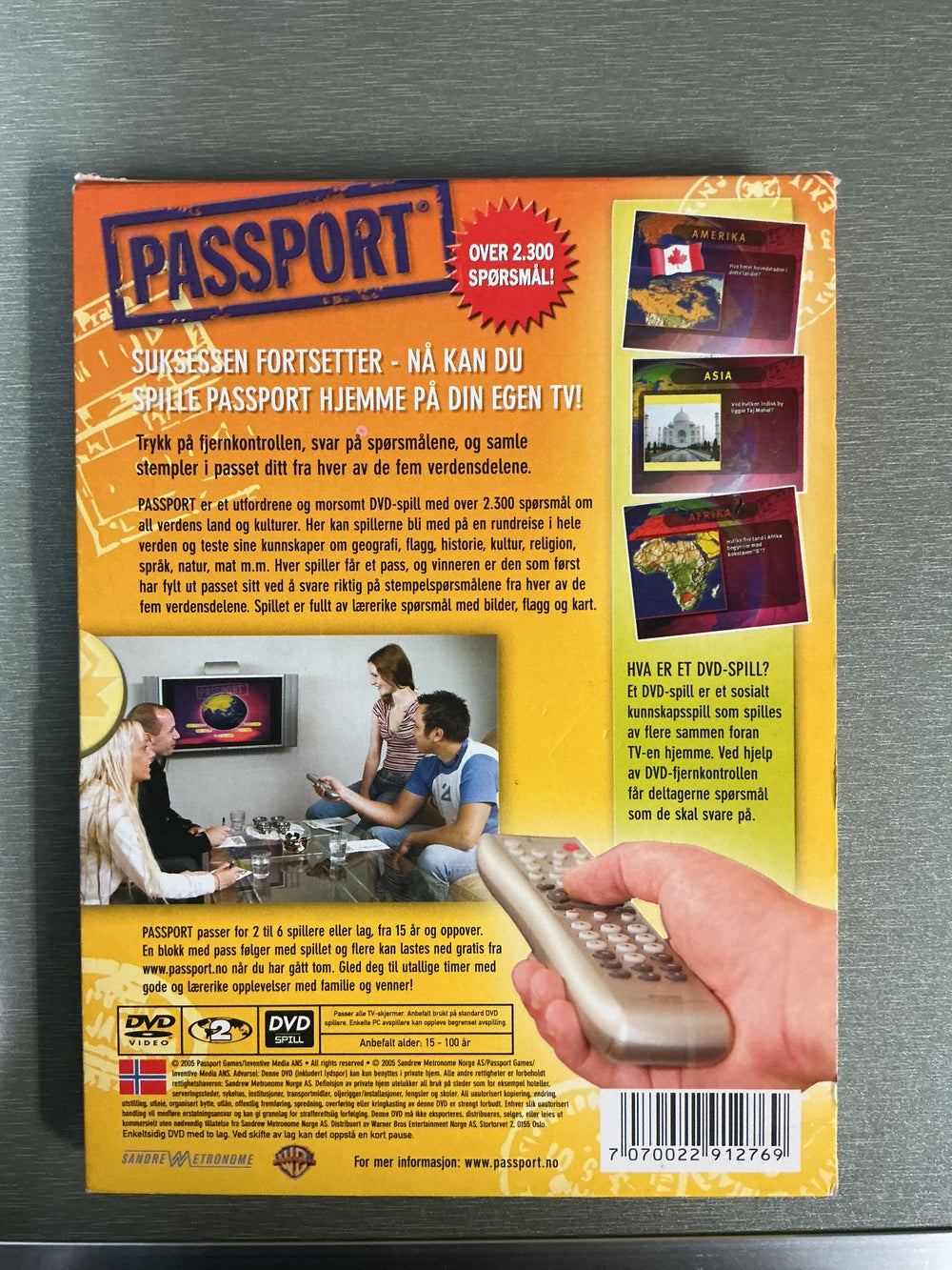 Passport (DVD-spill). DVD.