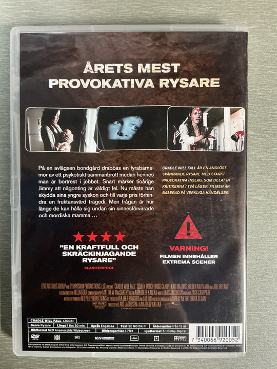 Cradle Will Fall (2008). DVD.