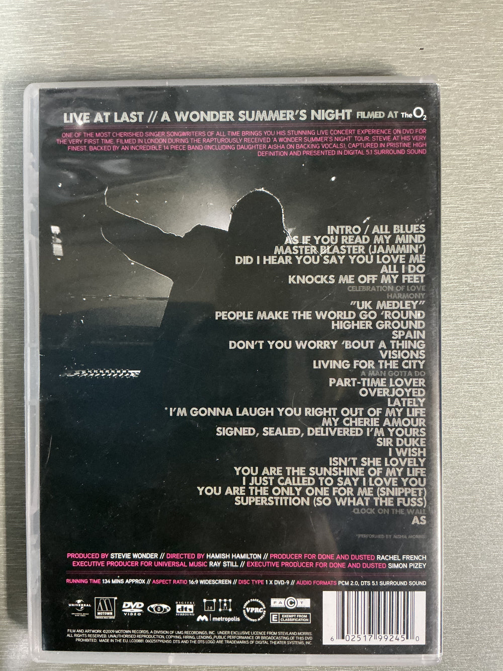 Stevie Wonder: Live At Last (2008). DVD.