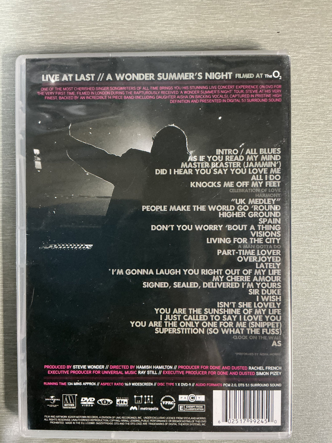 Stevie Wonder: Live At Last (2008). DVD.