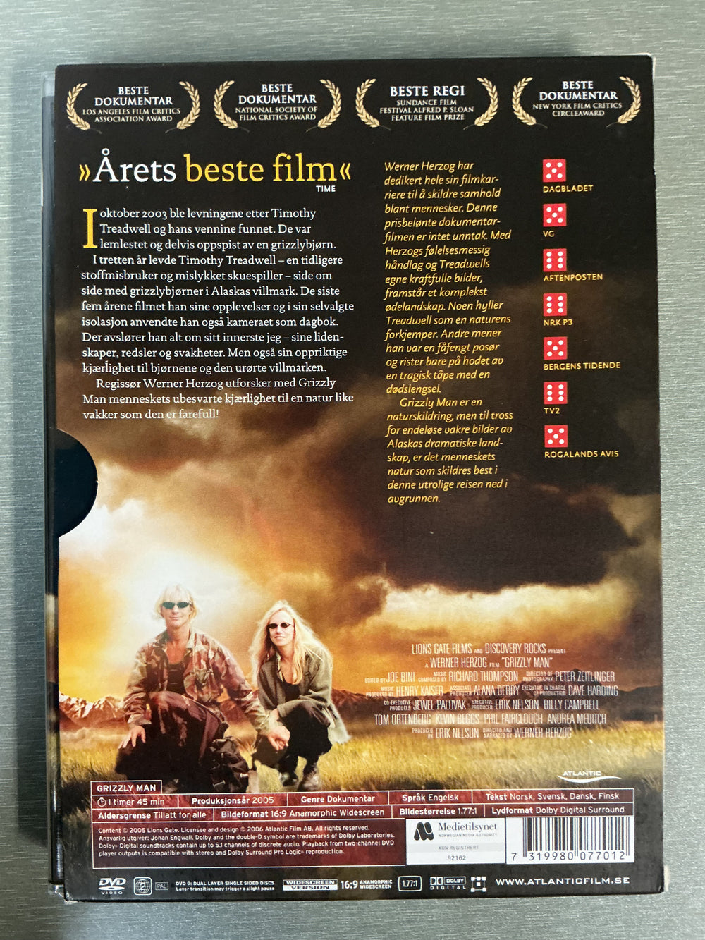 Grizzly Man (2005). DVD.