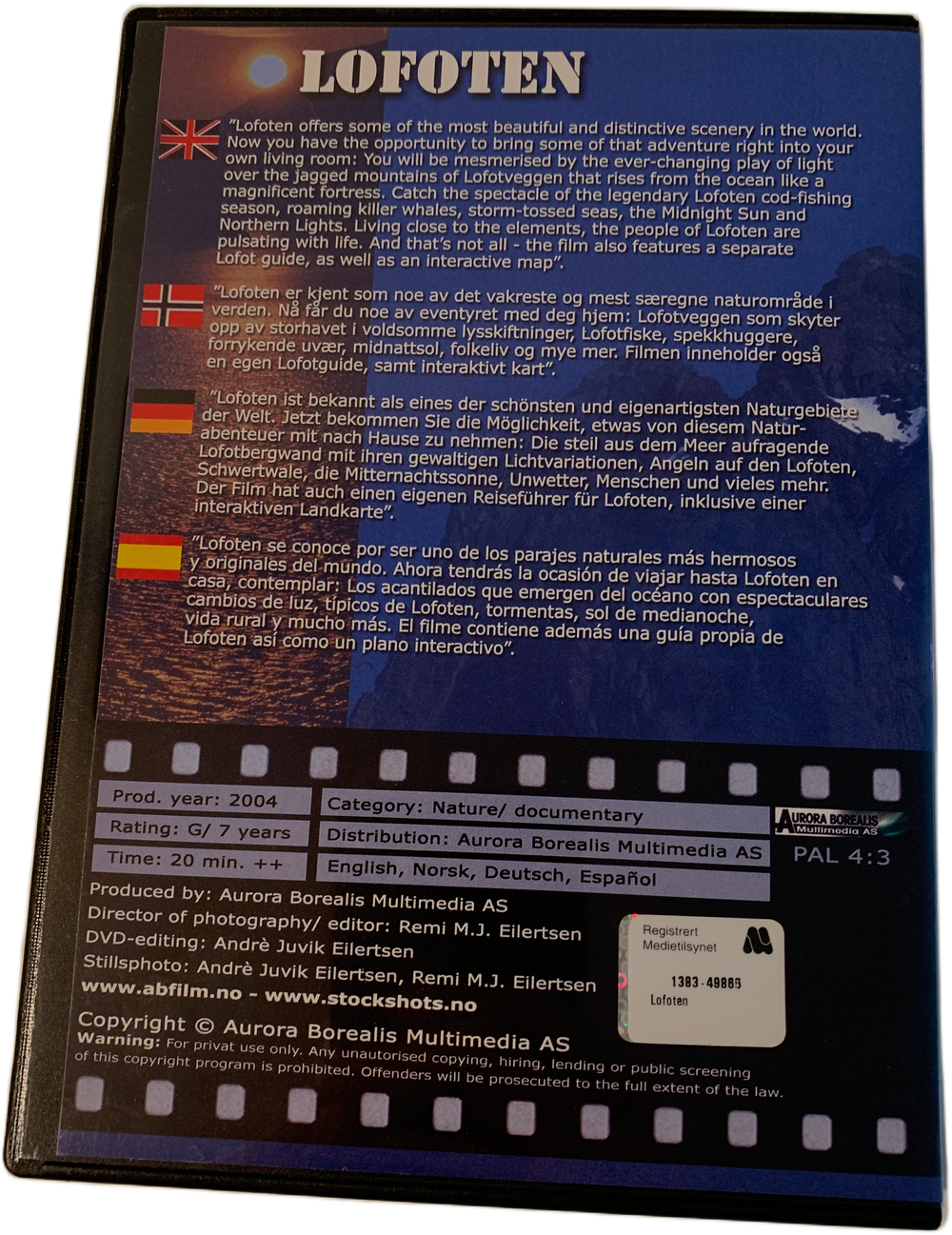 Lofoten (u.å.). DVD.
