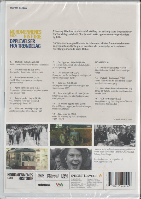 Opplevelser fra Trøndelag (2009). DVD.
