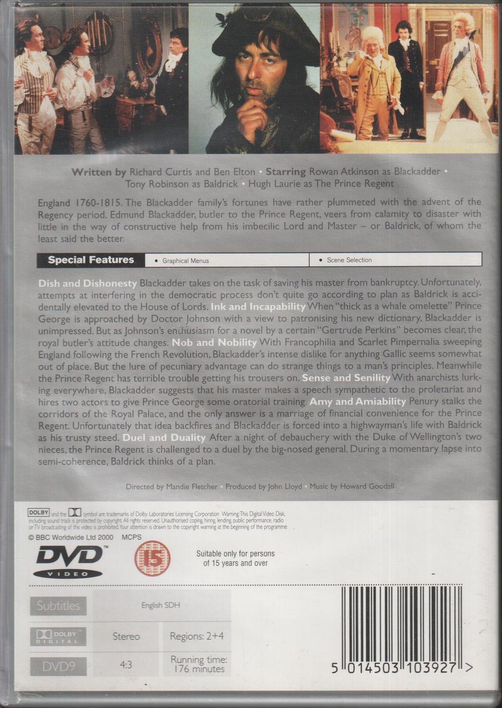 Blackadder 3. 1987. DVD.