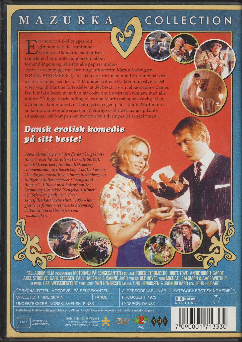 Motorvei på sengekanten. 1972. DVD.