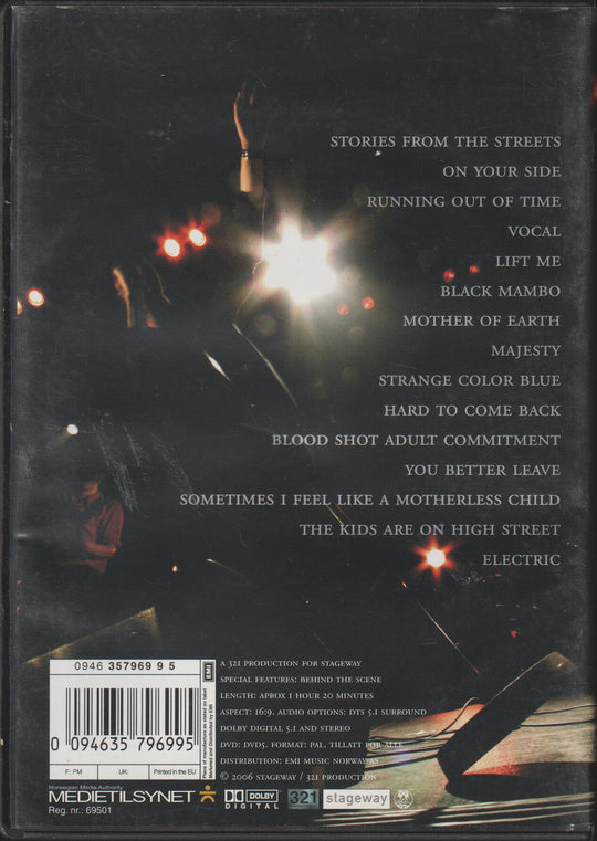 Madrugada: Live at Oslo Spektrum. 2005. DVD.
