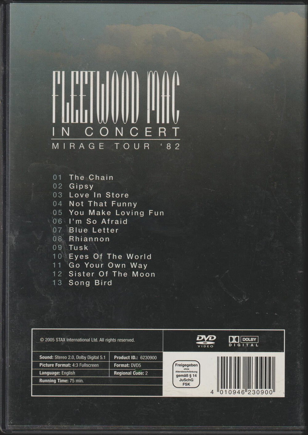 Fleetwood Mac: In Concert – Mirage Tour ‘82. 1982. DVD.