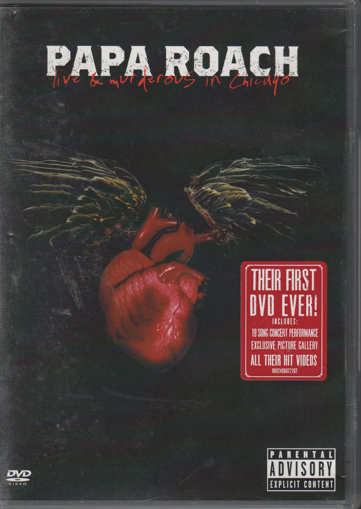 Papa Roach: Live & Murderous in Chicago (2005). DVD.
