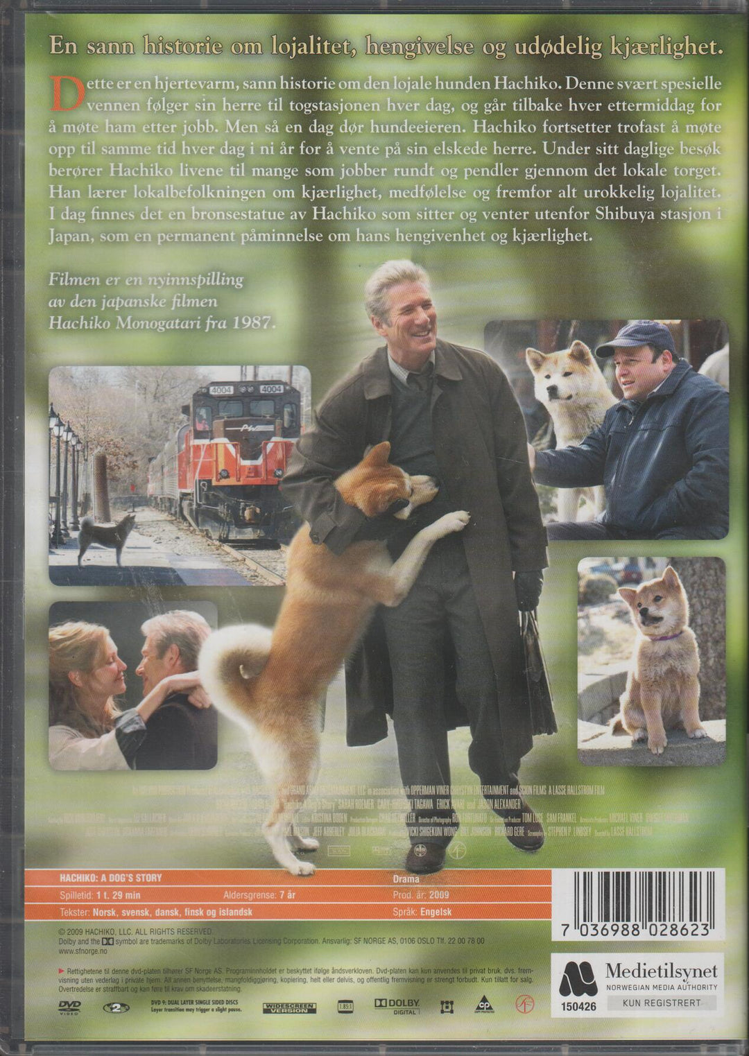 Hachiko: A Dog's Story. 2009. DVD.