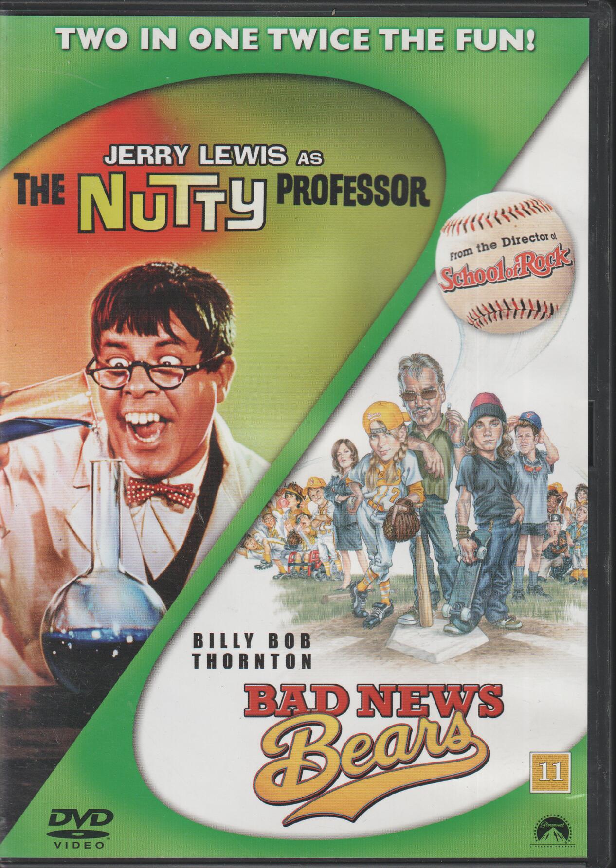 The Nutty Professor / Bad News Bears. 1963/2005. DVD.