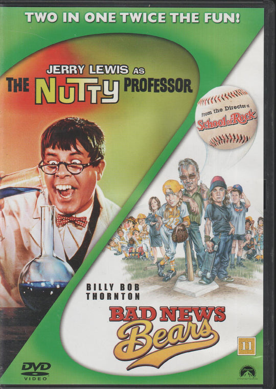 The Nutty Professor / Bad News Bears. 1963/2005. DVD.
