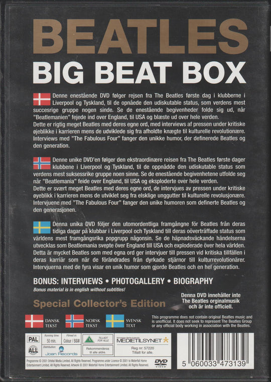 Beatles: Big Beat Box. 2000. DVD.