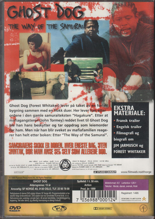 Ghost Dog: The Way of the Samurai. 1999. DVD.