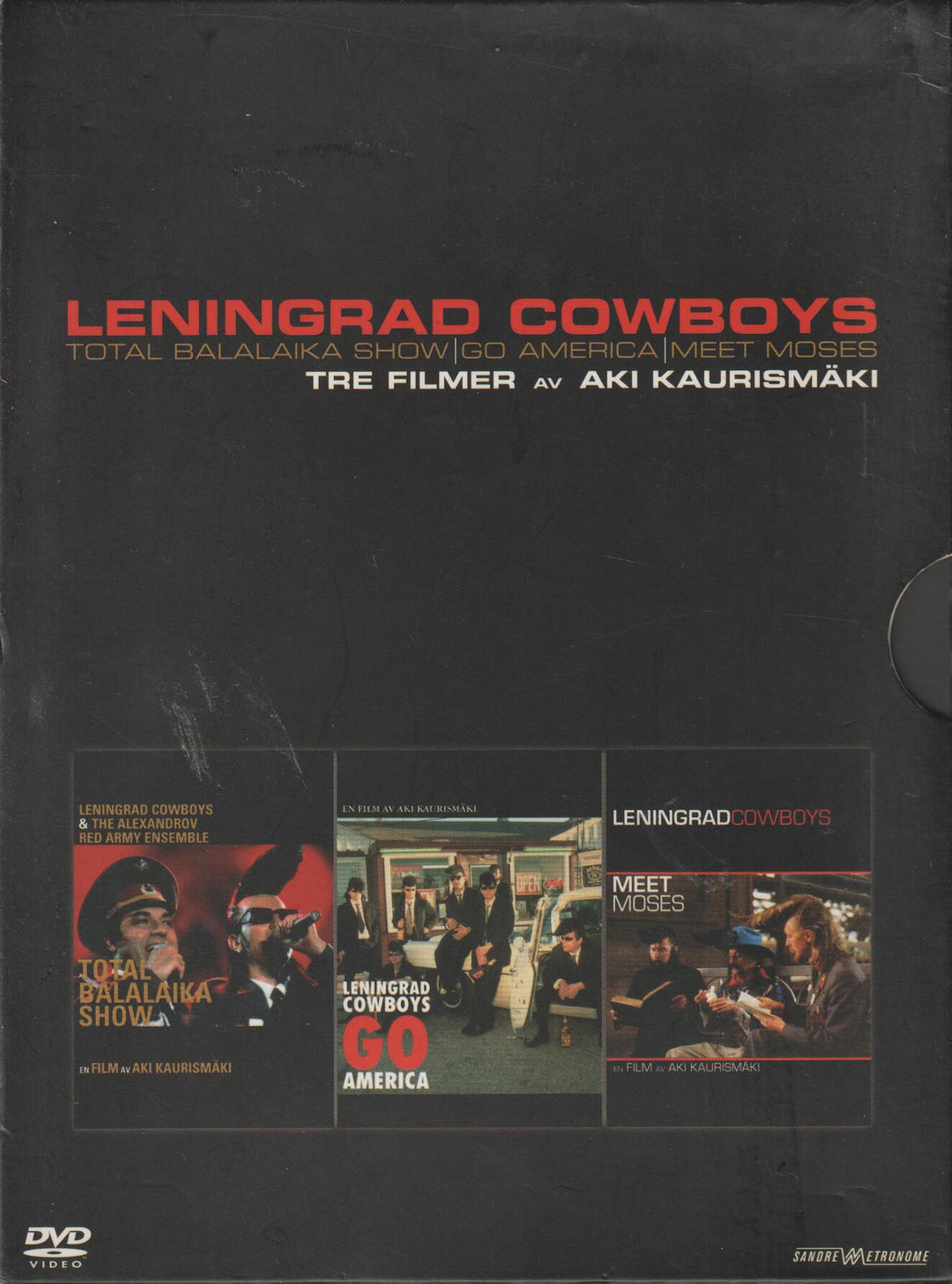 Leningrad Cowboys (Tre filmer) (1989-1994). DVD.