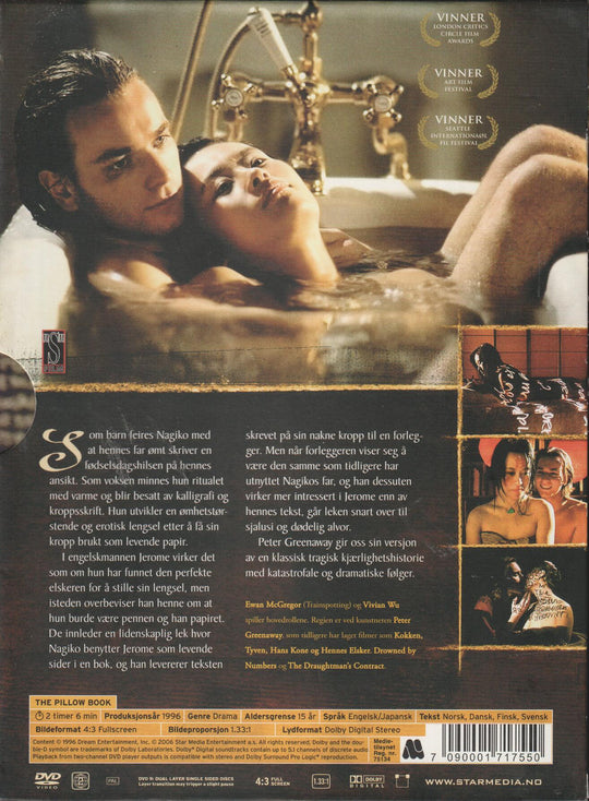 The Pillow Book (1996). DVD.