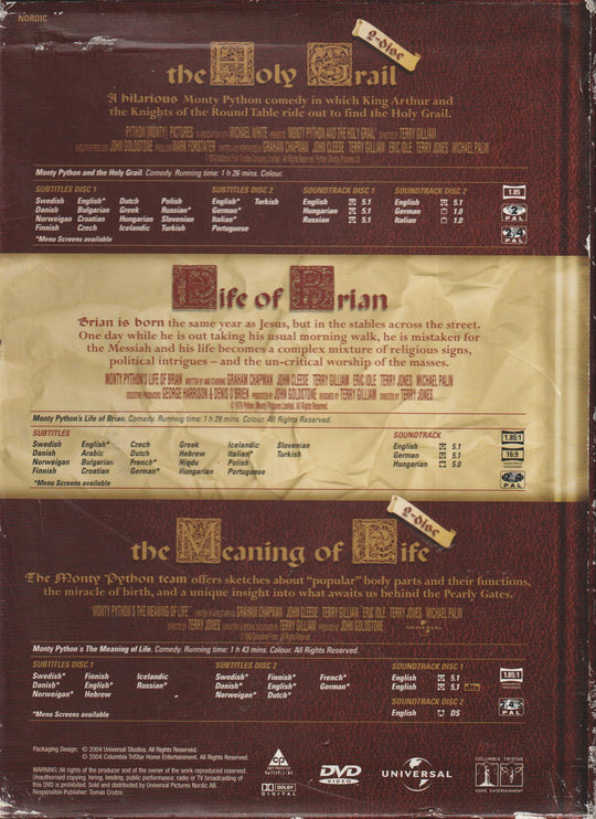 Montys Enzyklo Pythonia (2000). DVD samleboks.