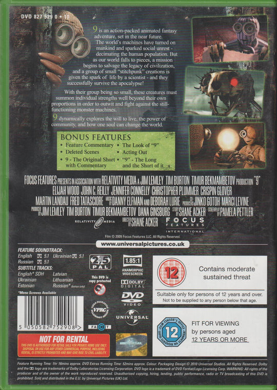 9 (2009). DVD.