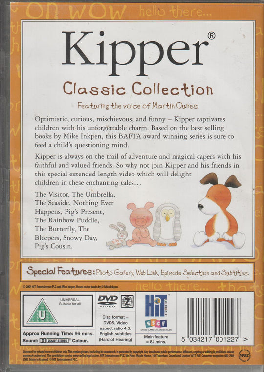 Kipper: Classic Collection (1997). DVD.