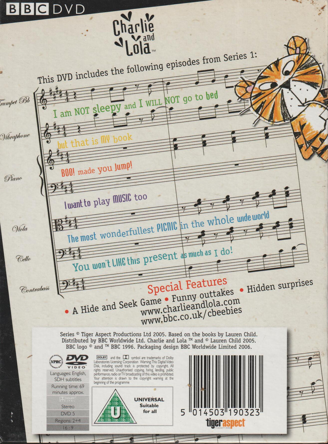 Charlie and Lola - Two (2005). DVD.