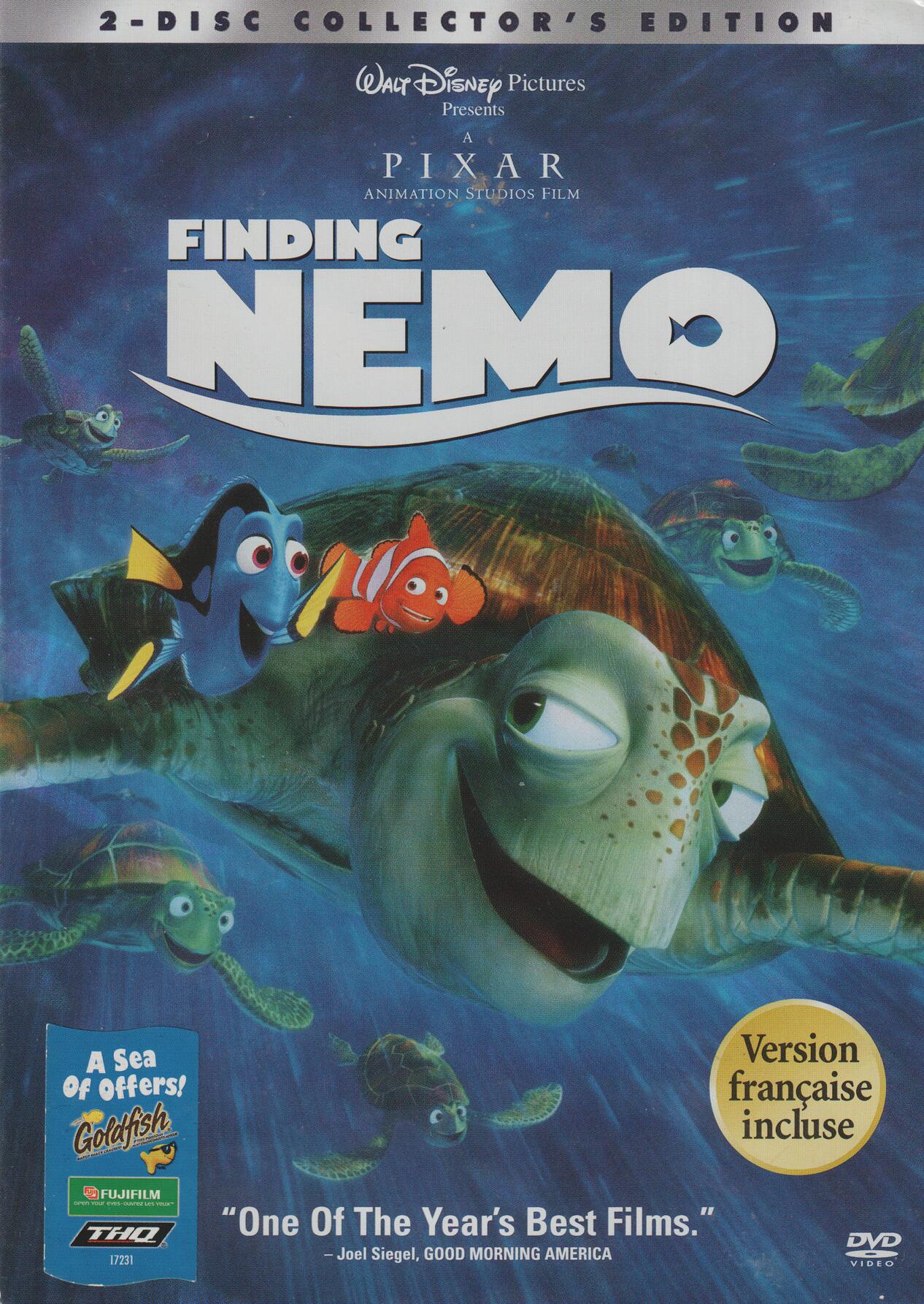 Finding Nemo (2003). DVD.