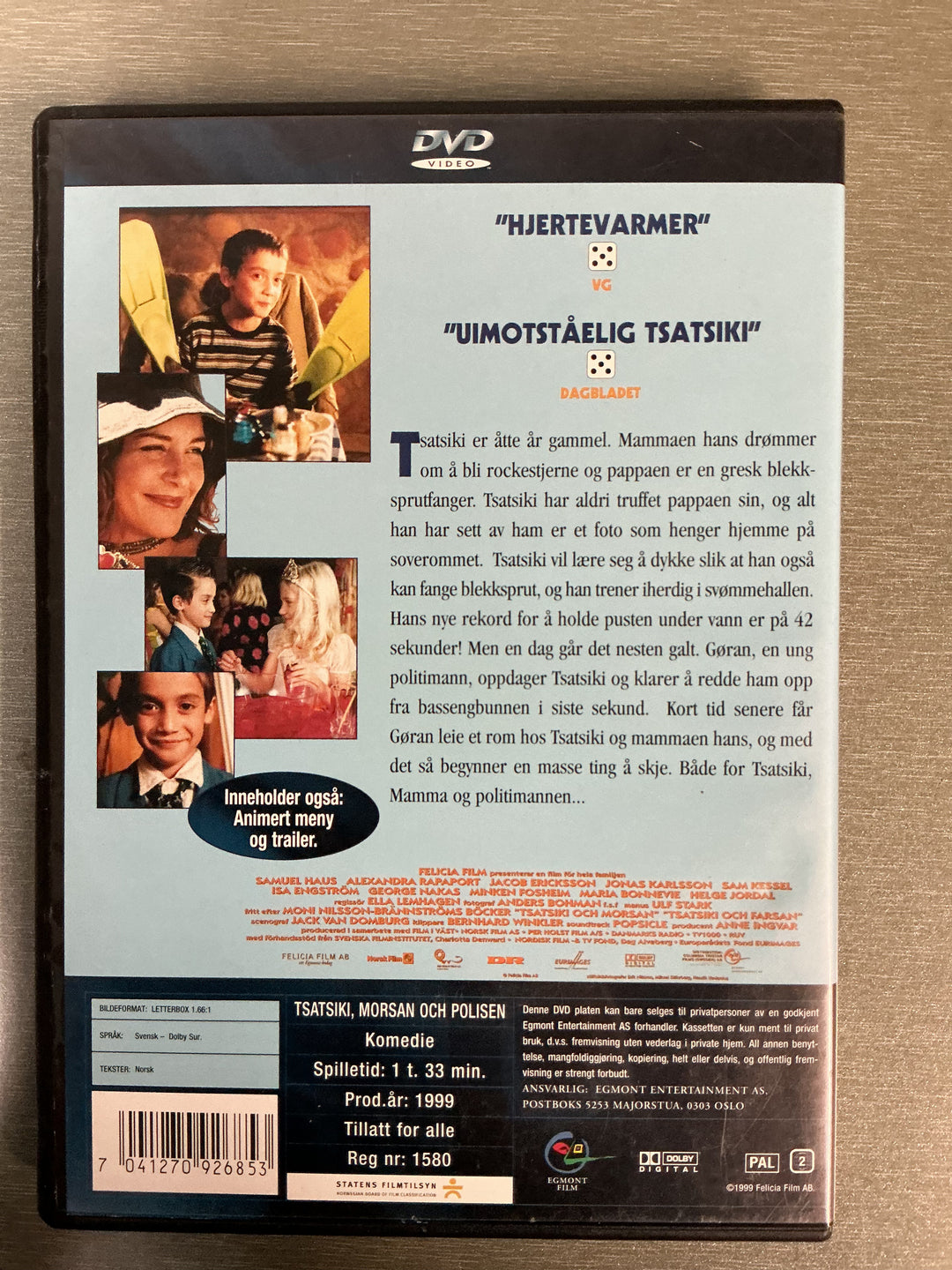 Tsatsiki (1999) . DVD.