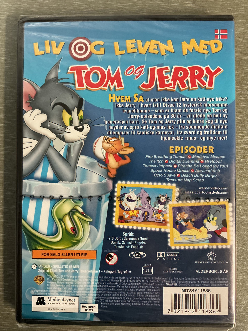 Nye historier fra Tom & Jerry Vol. 1 (2006) . DVD.