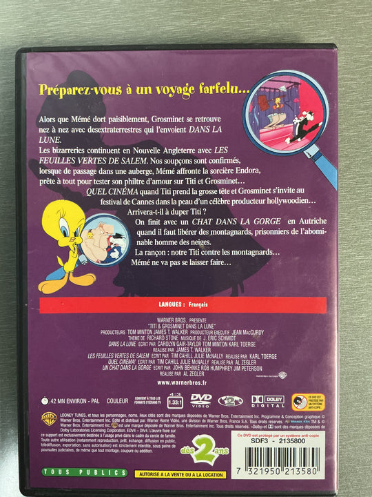 Titi & Grosminet dans la lune (2003) . DVD.