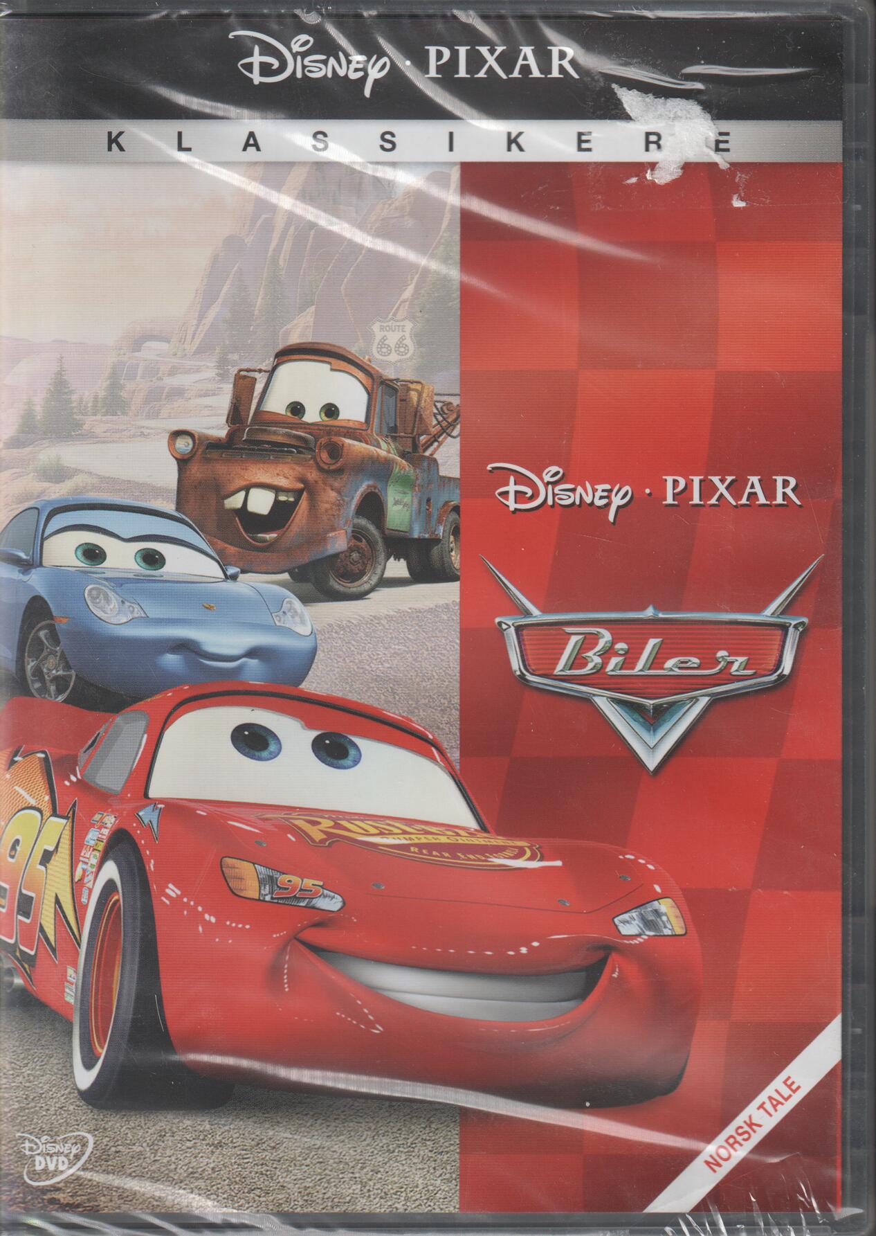 Biler (Cars). DVD. Ny i plast!