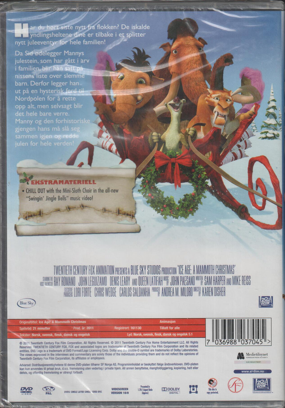 Istid: En Mammutastisk Jul. DVD. Ny i plast!