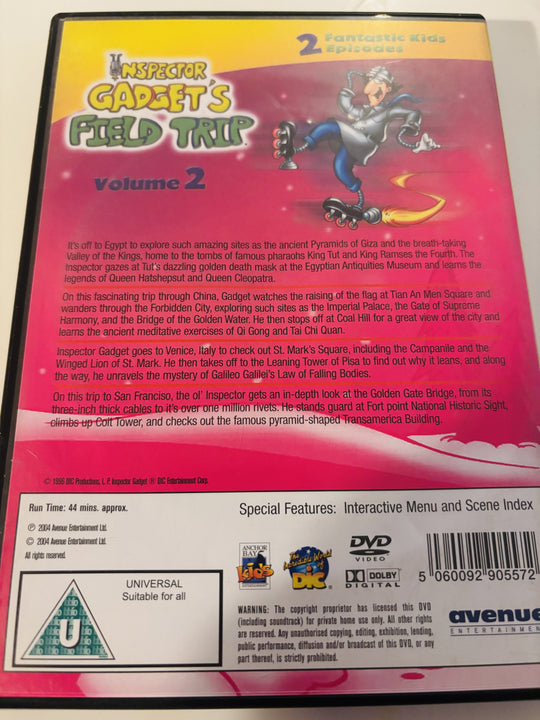 Inspector Gadget's Field Trip - Volume 2 (1996). DVD.