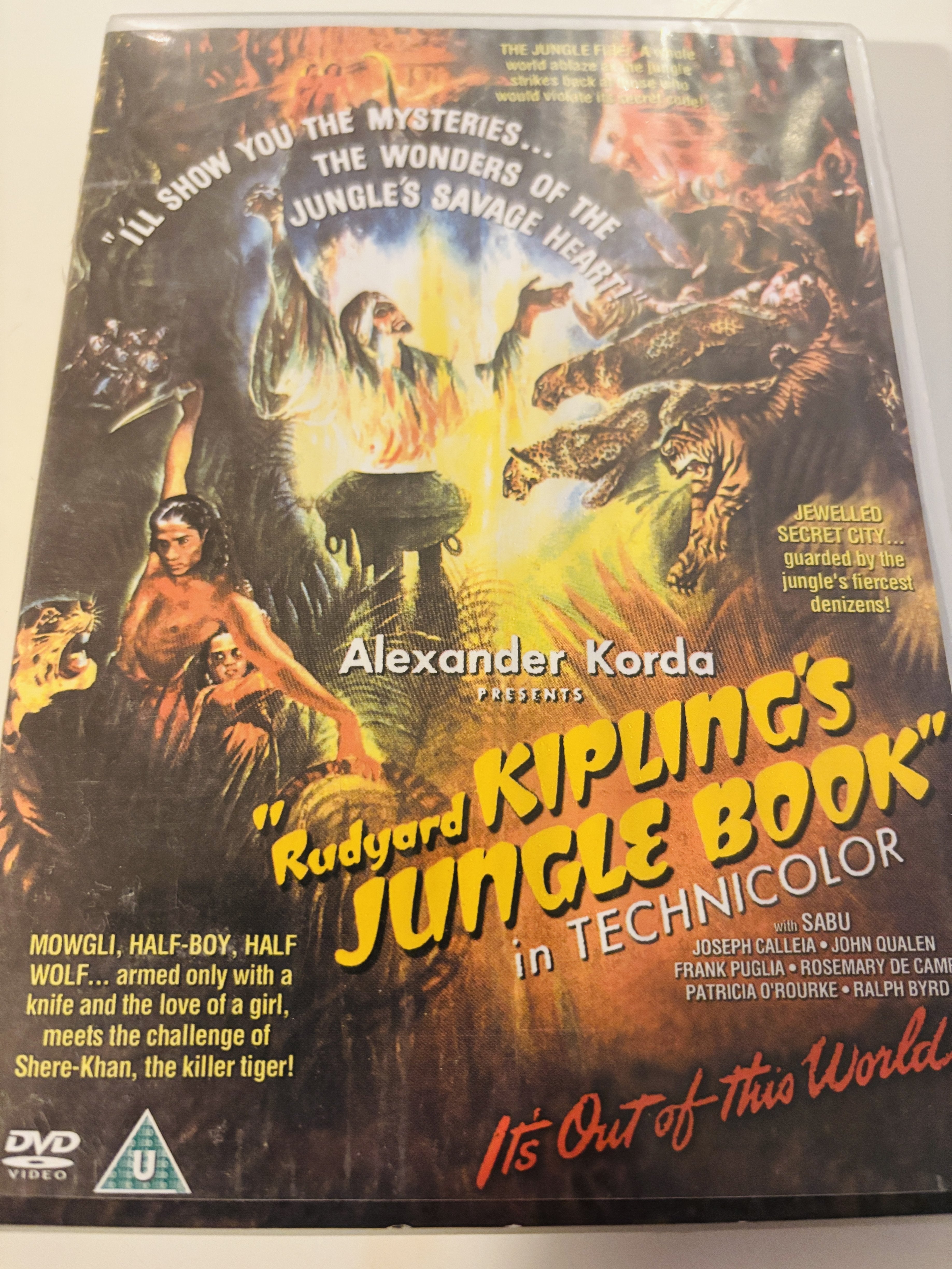 Rudyard Kipling's Jungle Book (1942). DVD.